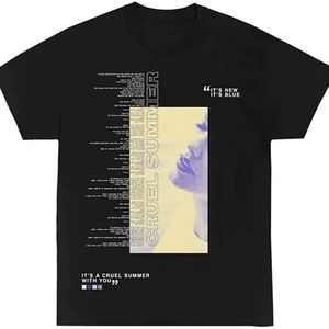 Black Cruel Summer Lyrics Tee (T-shirt) Taylor Swift